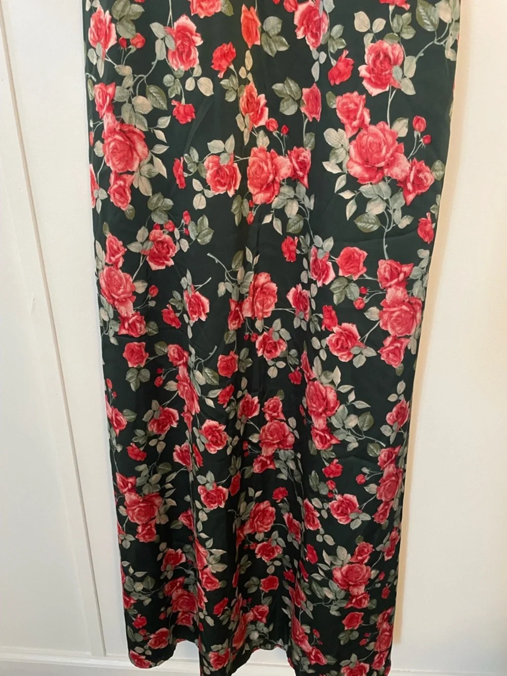 Altar'd State Dark Green Maxi Milkmaid Cotrage Core Clydie Floral Dress Size M - Picture 4 of 13